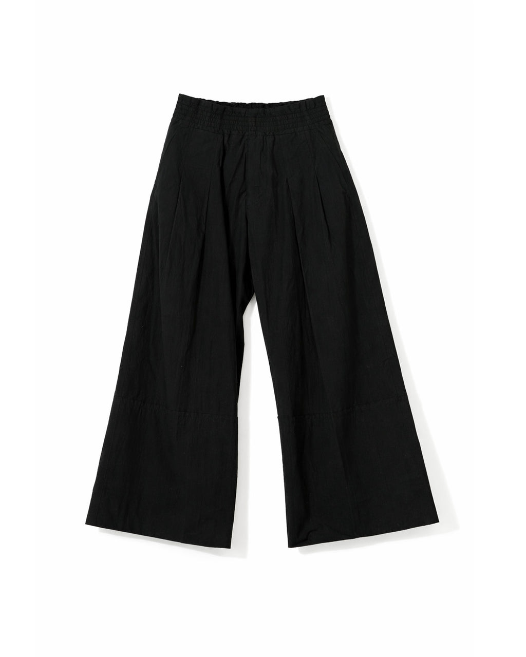 Distressed-Waist Relaxed Straight Pants