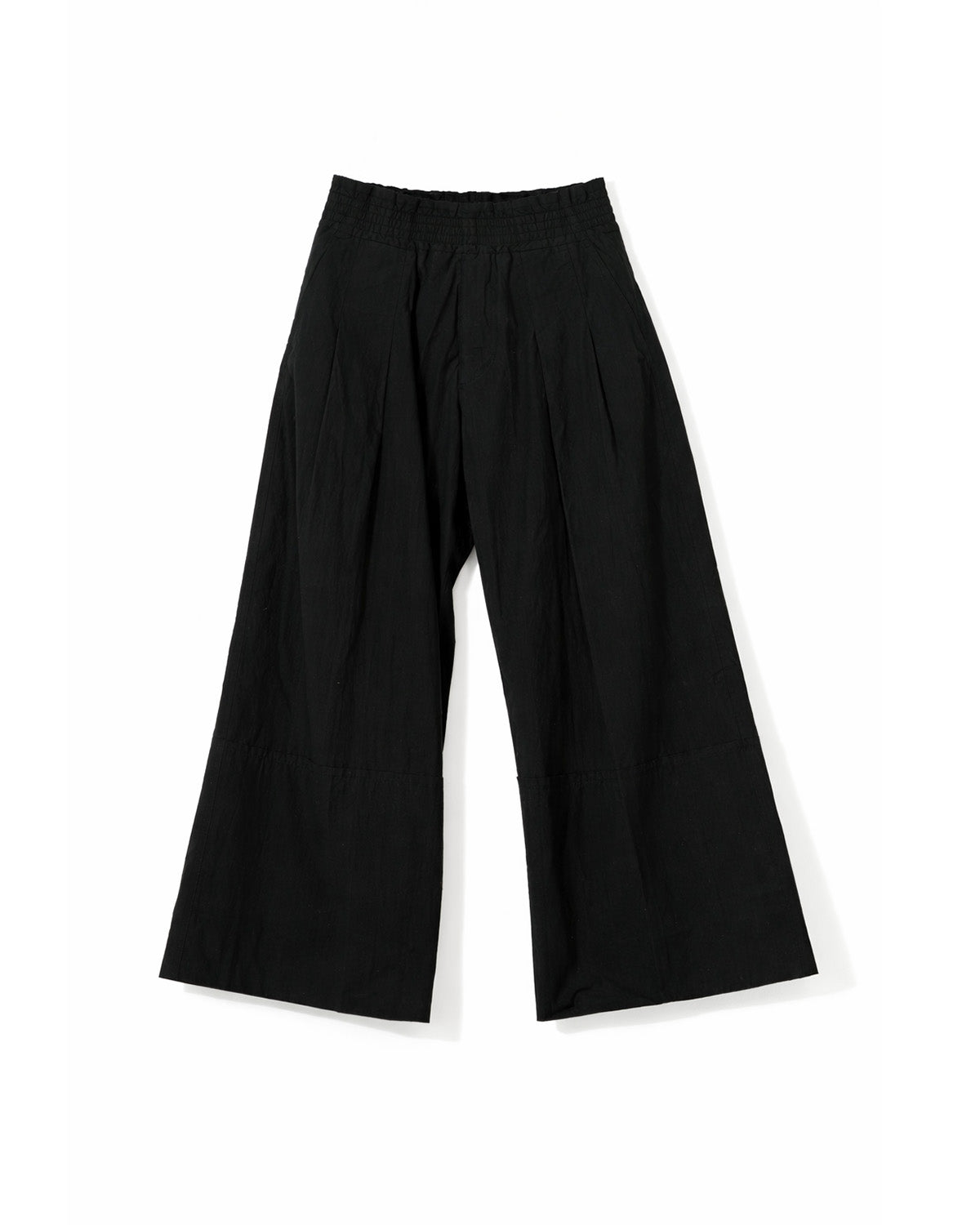 Distressed-Waist Relaxed Straight Pants
