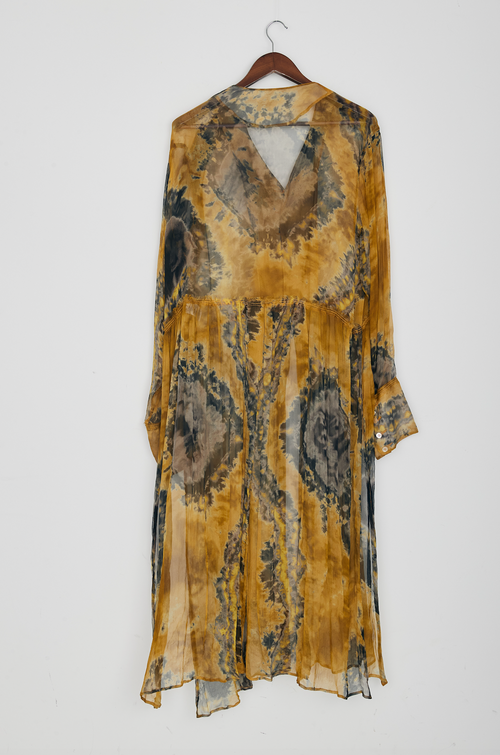 A1[Silk long dress shirt]