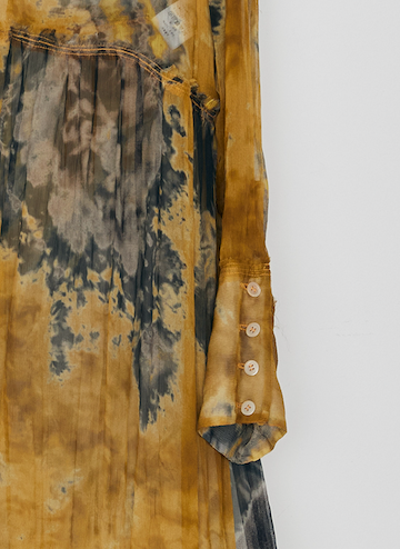 A1[Silk long dress shirt]