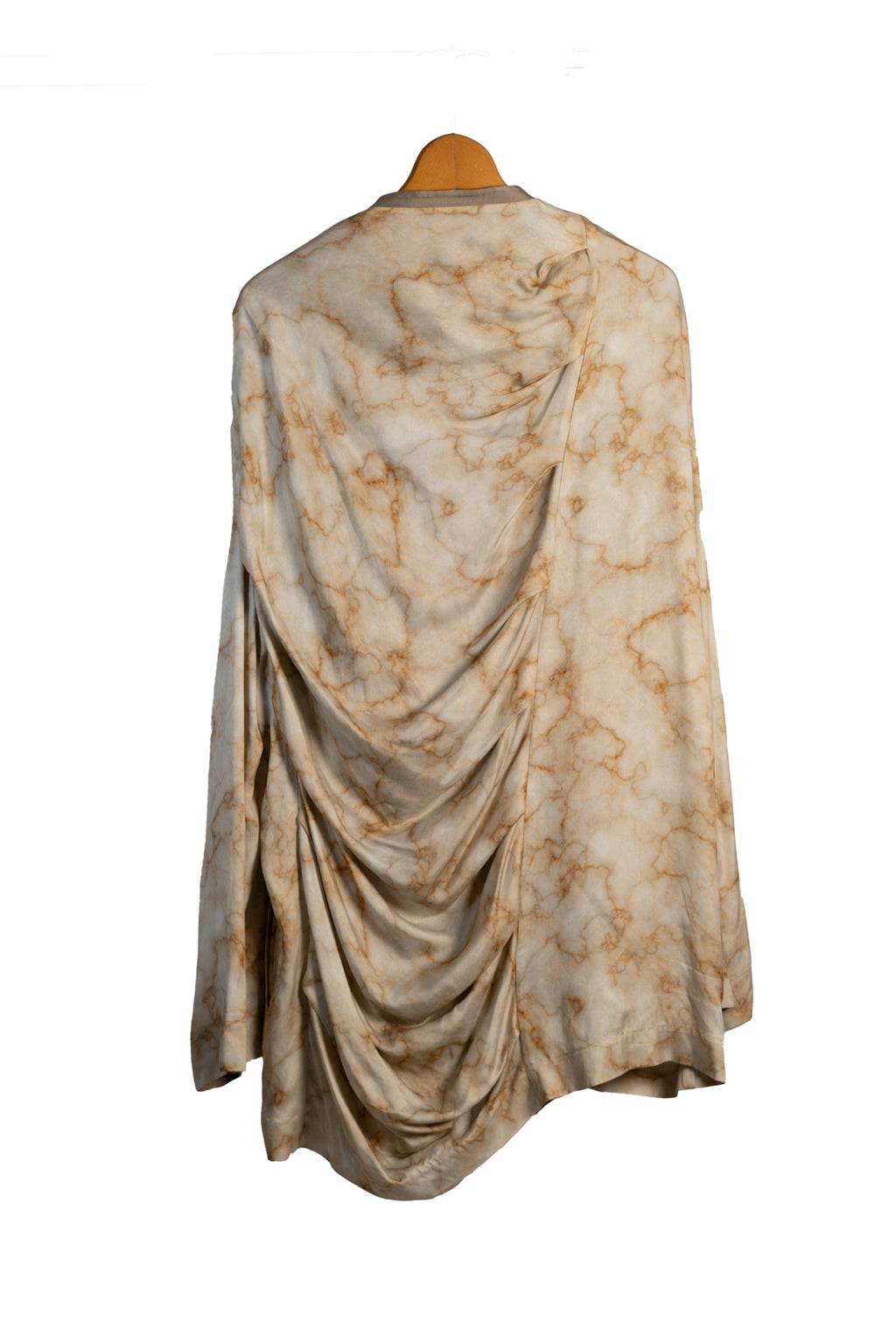 Draped Floral Tie Blouson Jacket