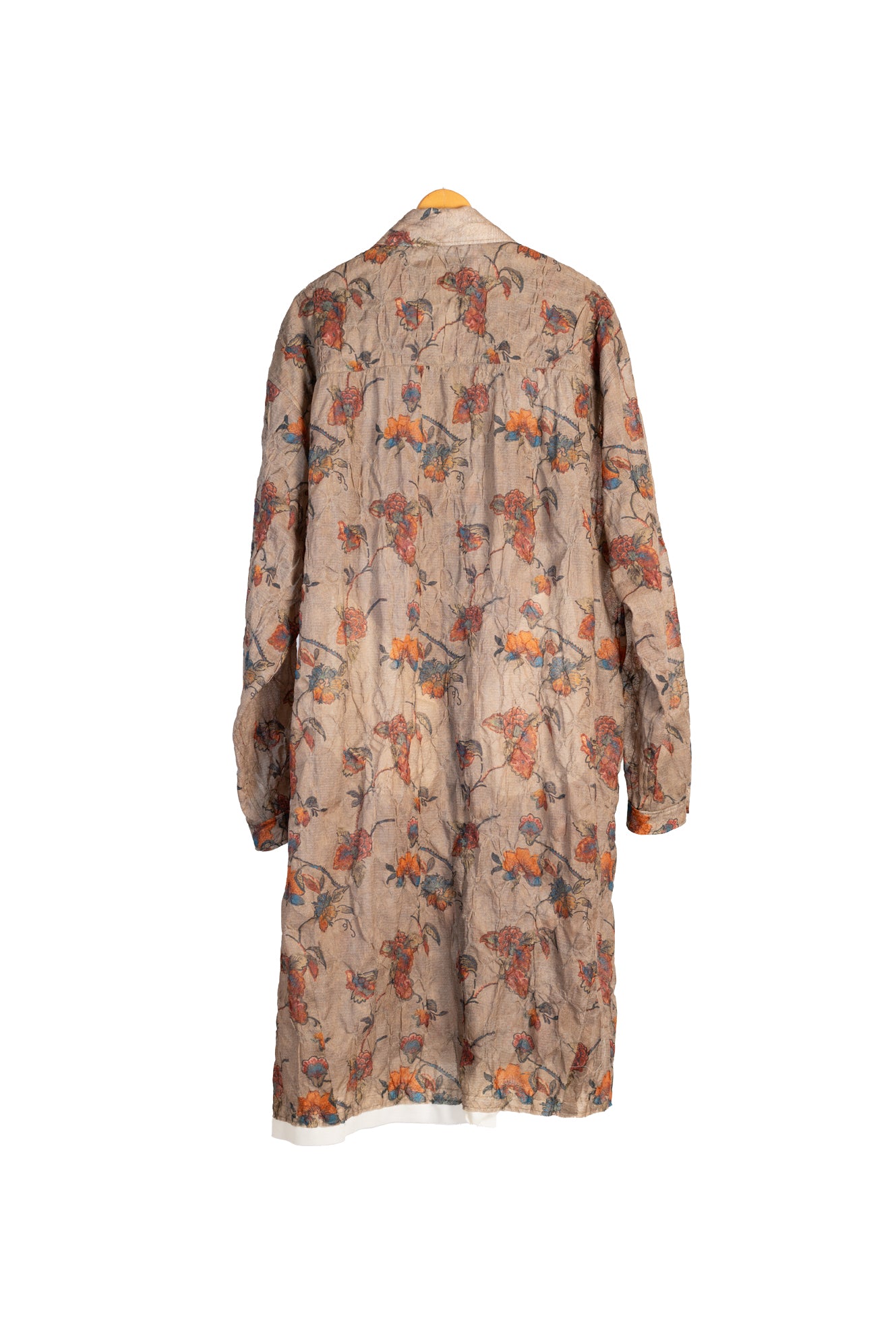 HJSS-SH005 Print Wool Long Shirt