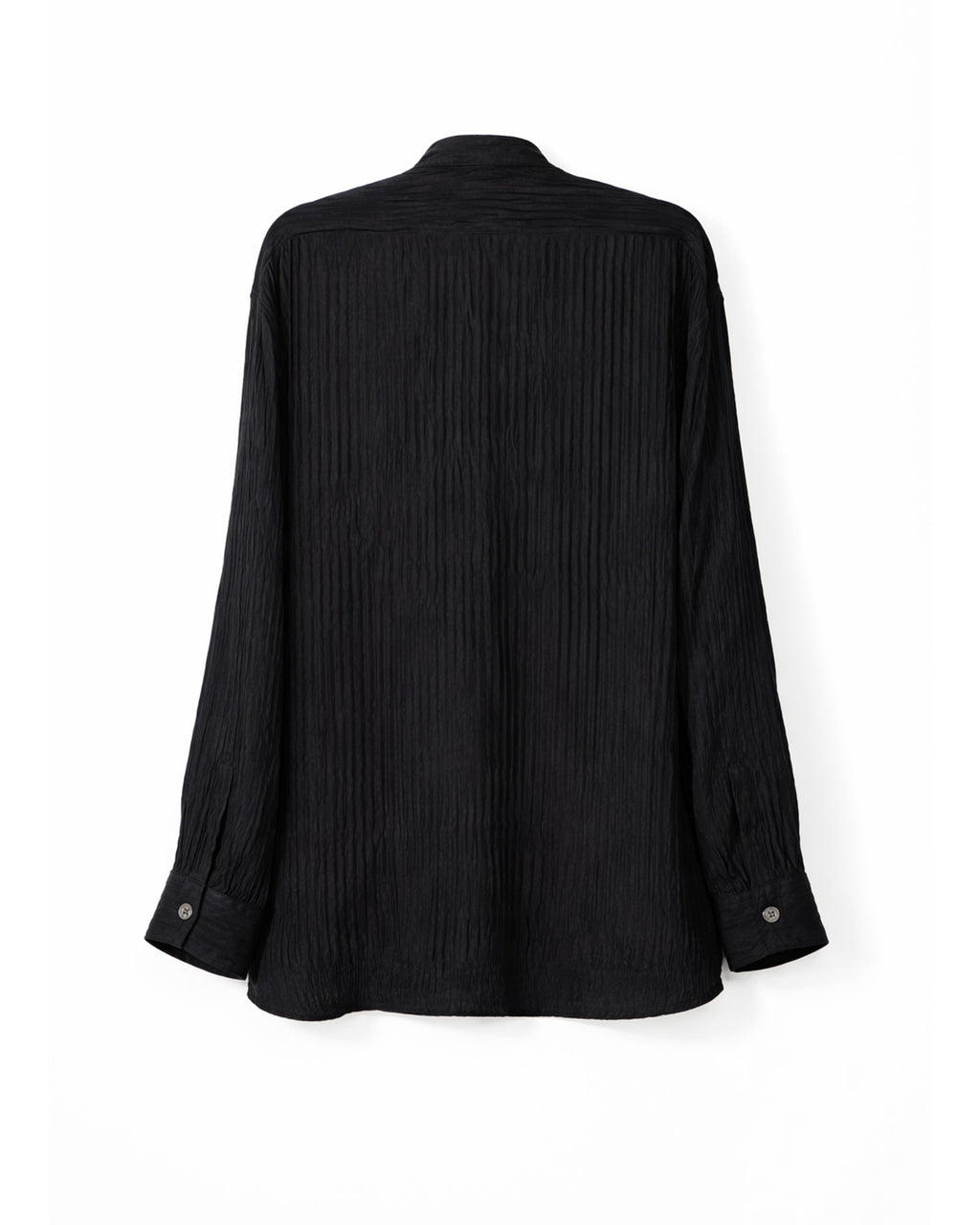 Textured Silk Asymmetric Shirt