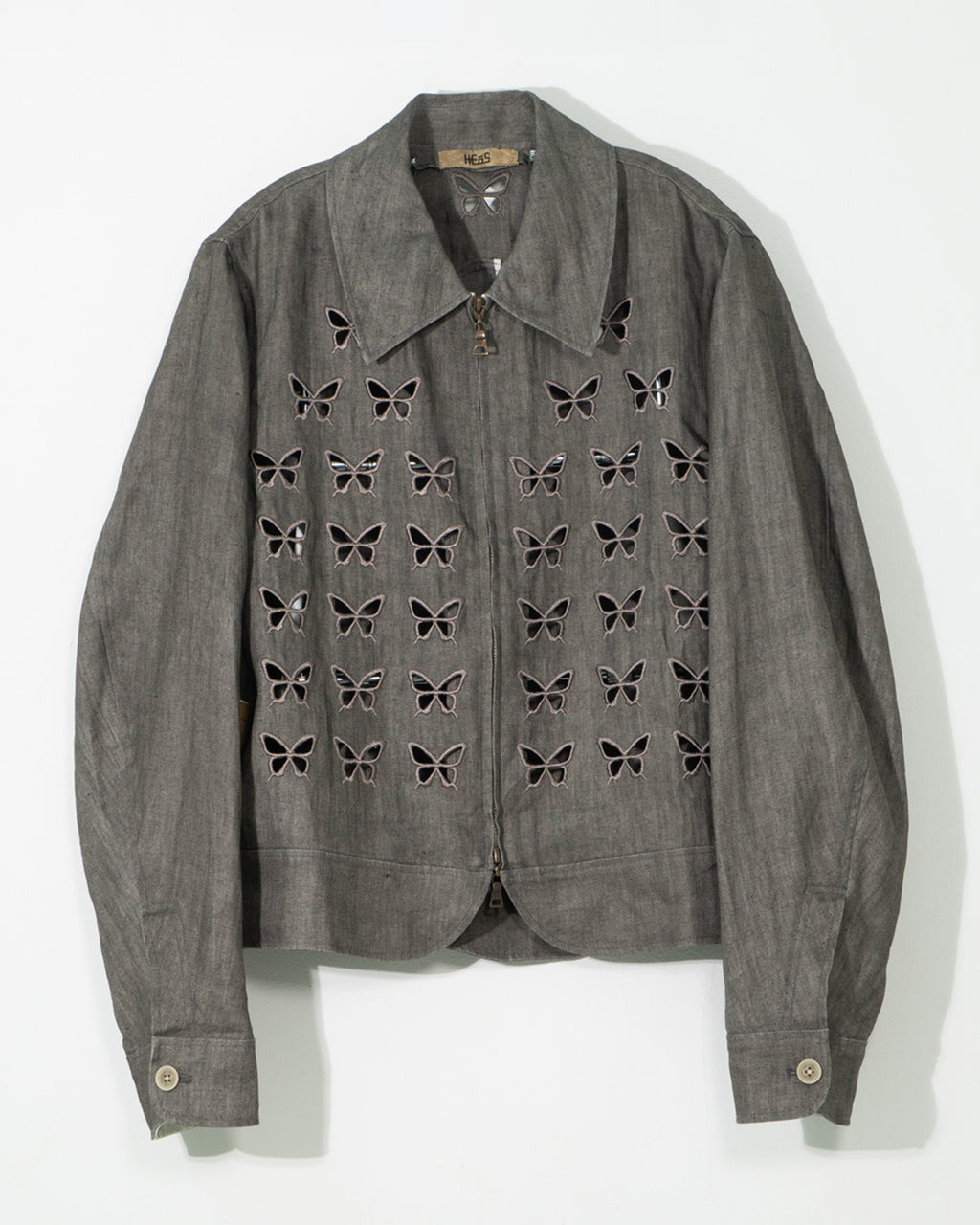 Ink-Dyed Butterfly Embroidered Jacket