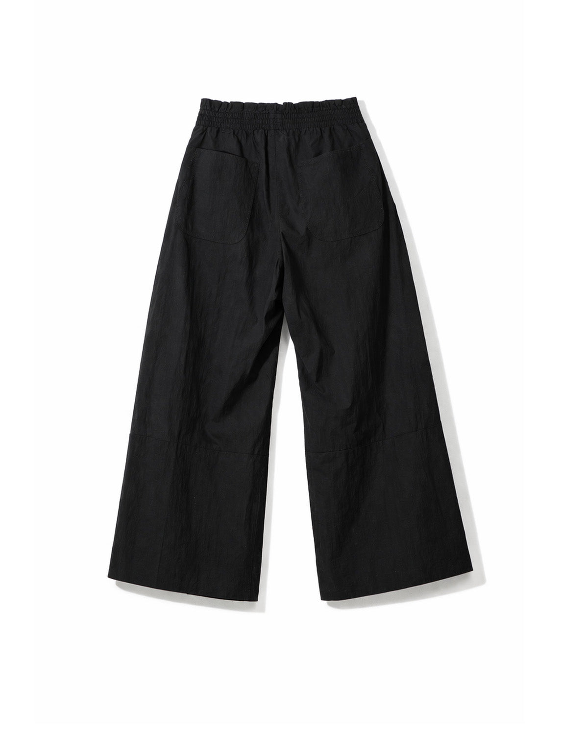 Distressed-Waist Relaxed Straight Pants