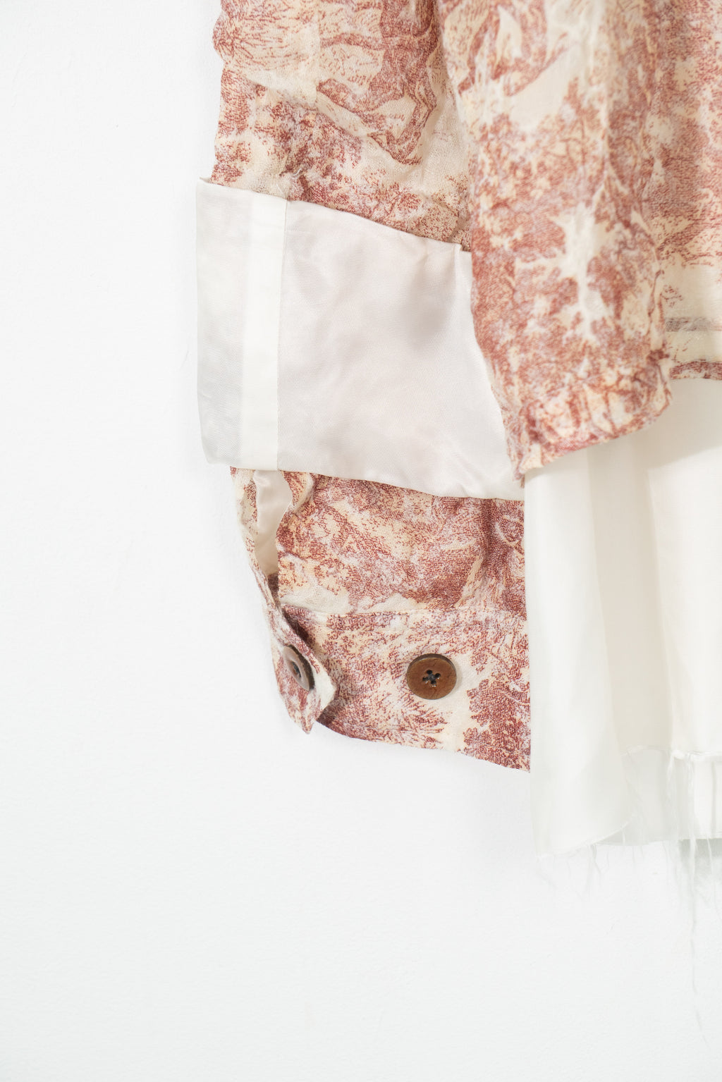 Distressed Printed Wool Jacket
