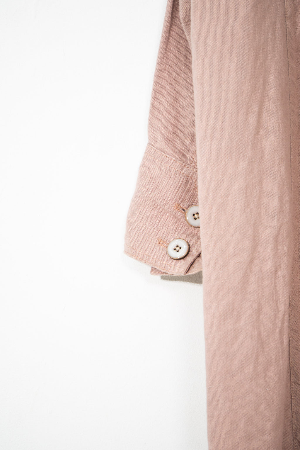 Natural Indigo Gradient Linen Utility Coat