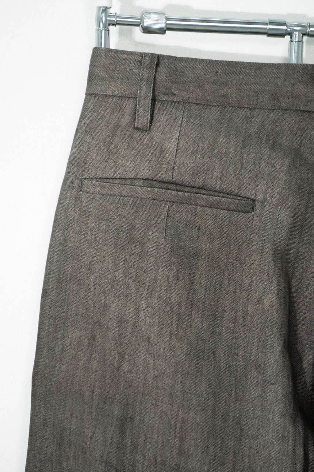 Ink-Dyed Butterfly Embroidered Suit Trousers