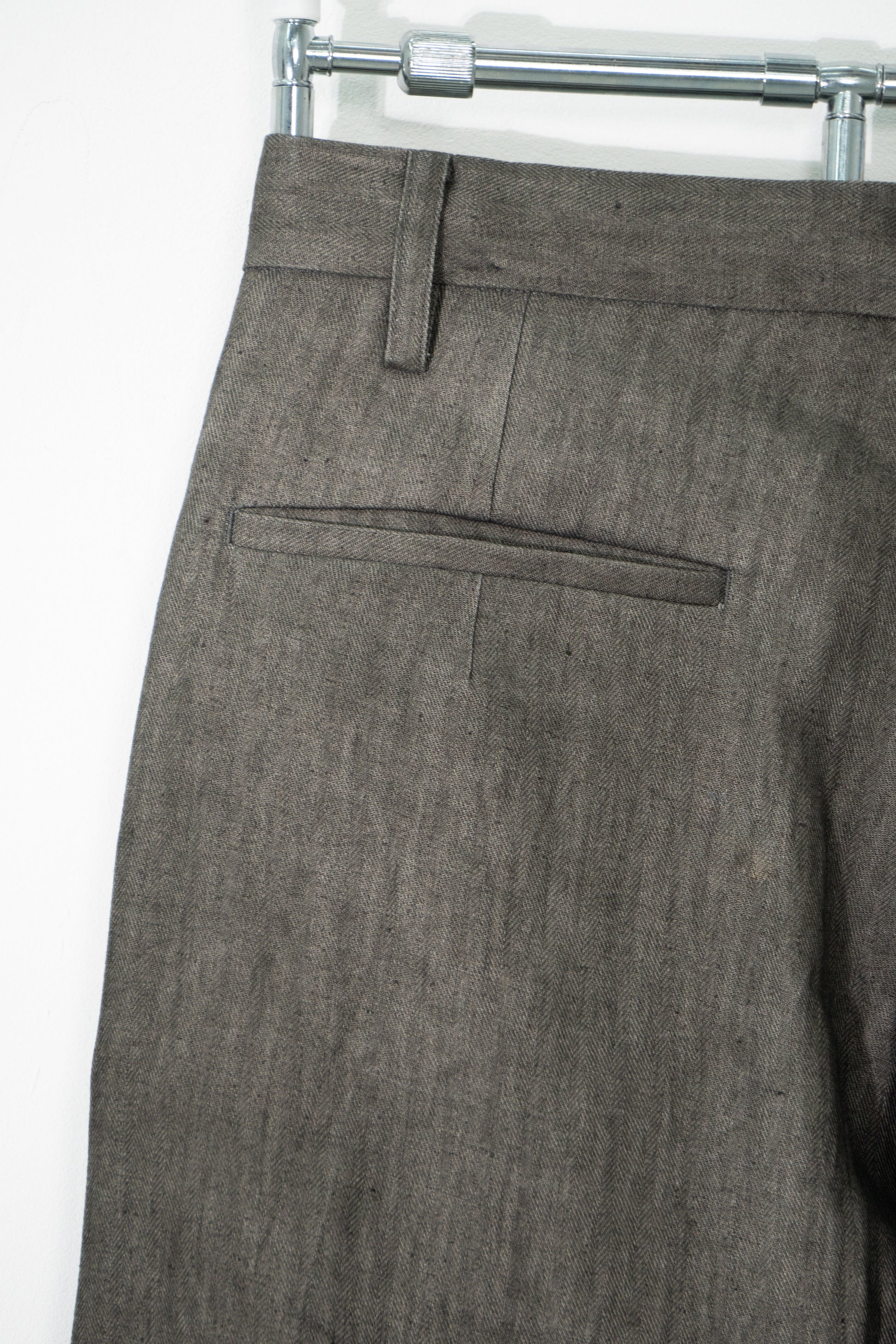 Ink-Dyed Butterfly Embroidered Suit Trousers