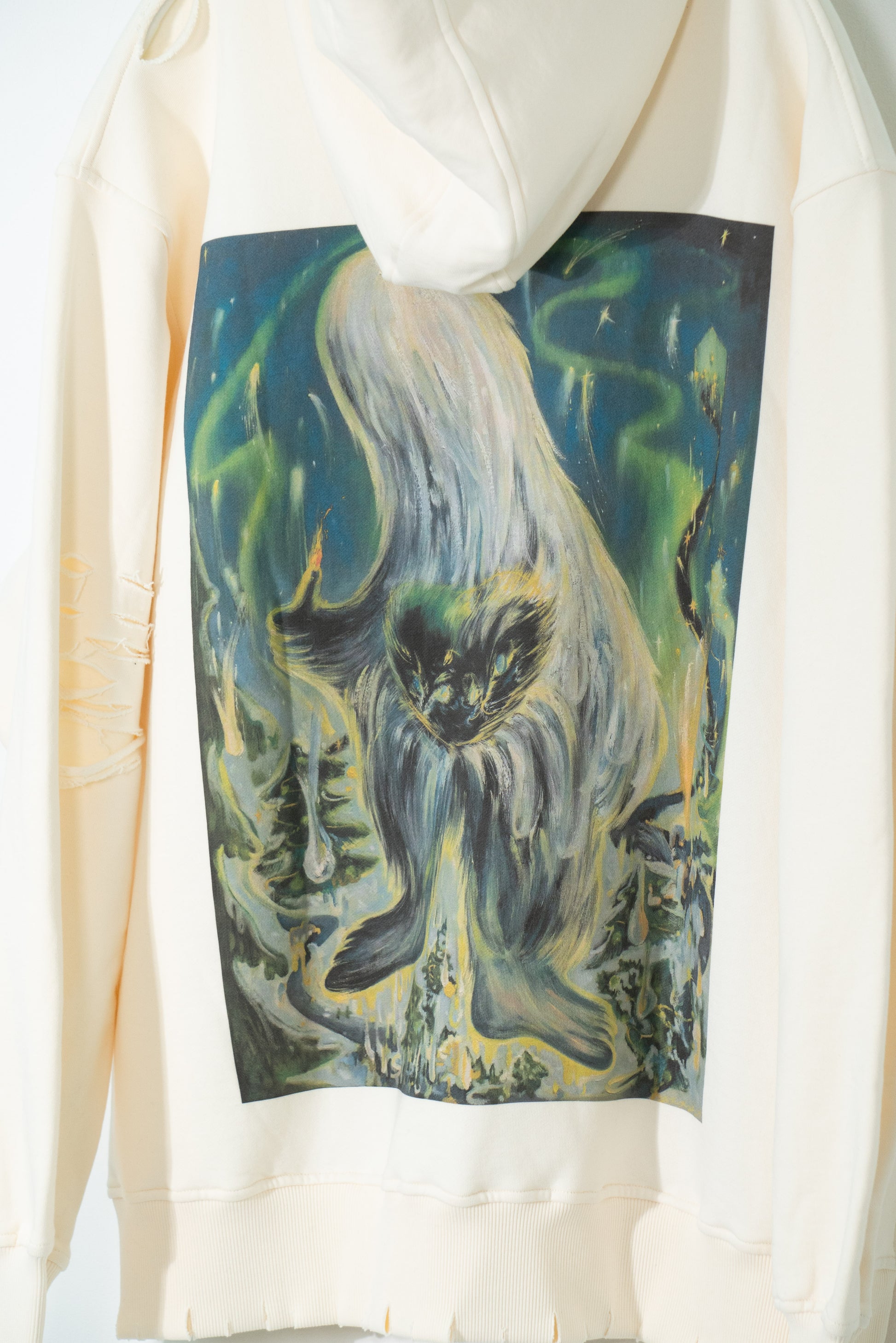 Nightmare Monster Distressed Hoodie
