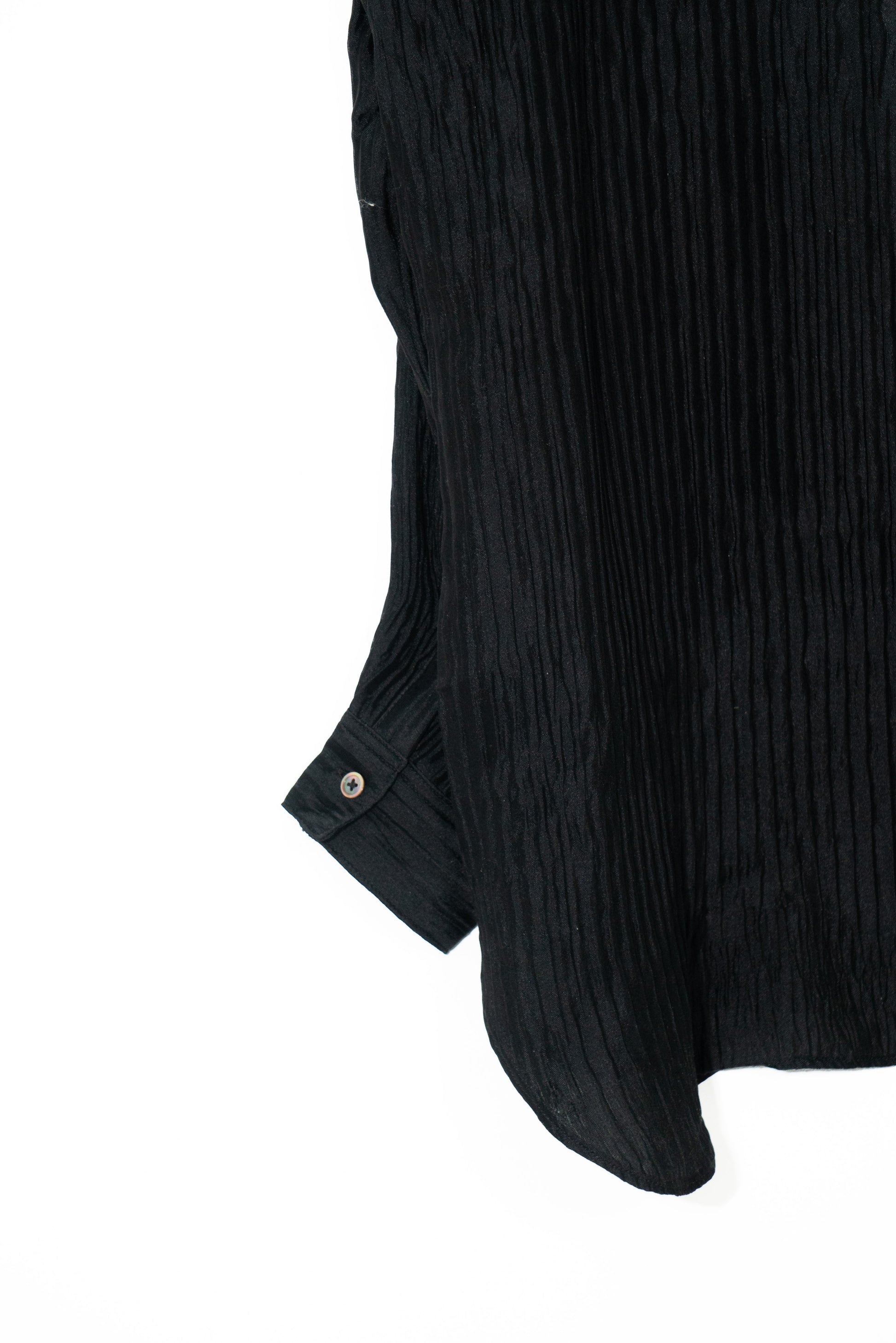 Textured Silk Asymmetric Shirt