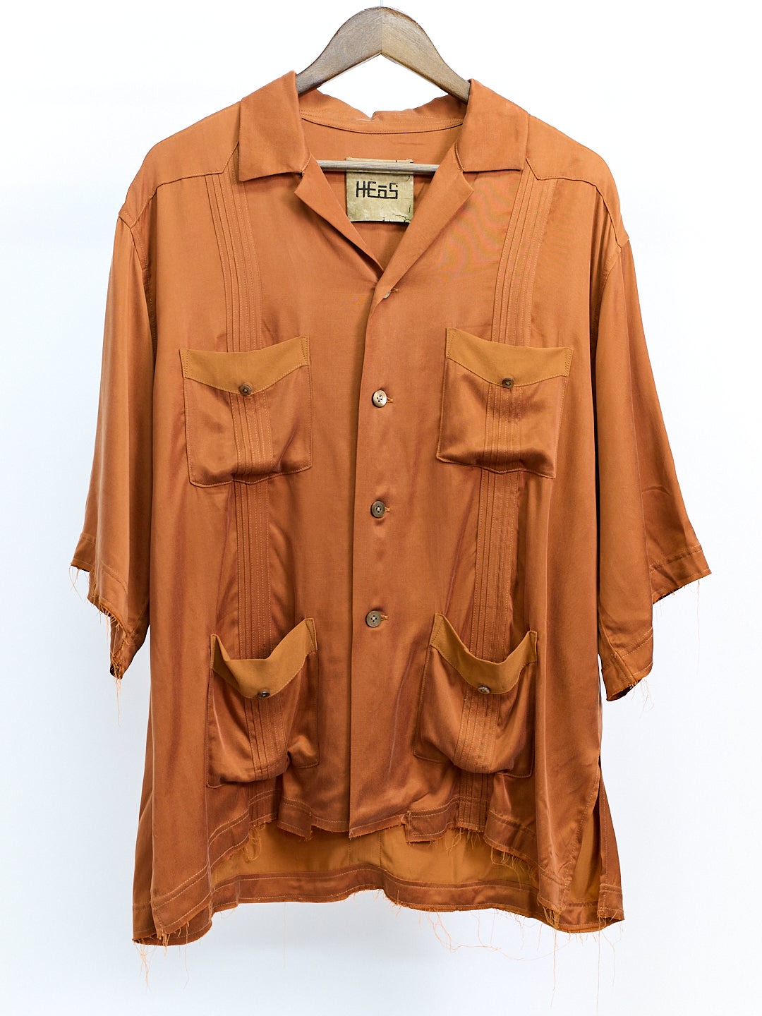 Four-Pocket Cuban Coallar Shirt