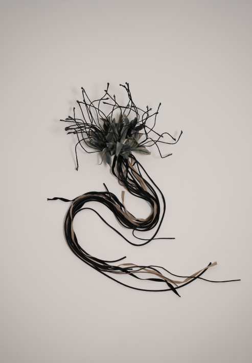 Hand-Dyed Lycoris Brooch