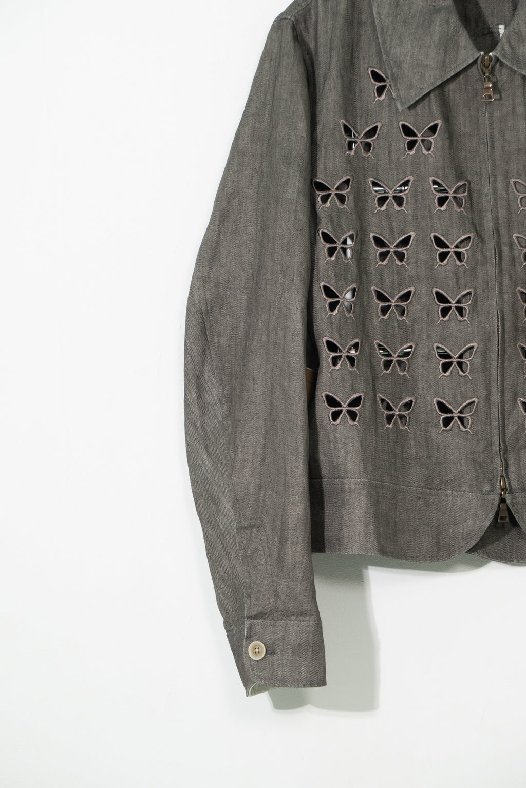 Ink-Dyed Butterfly Embroidered Jacket