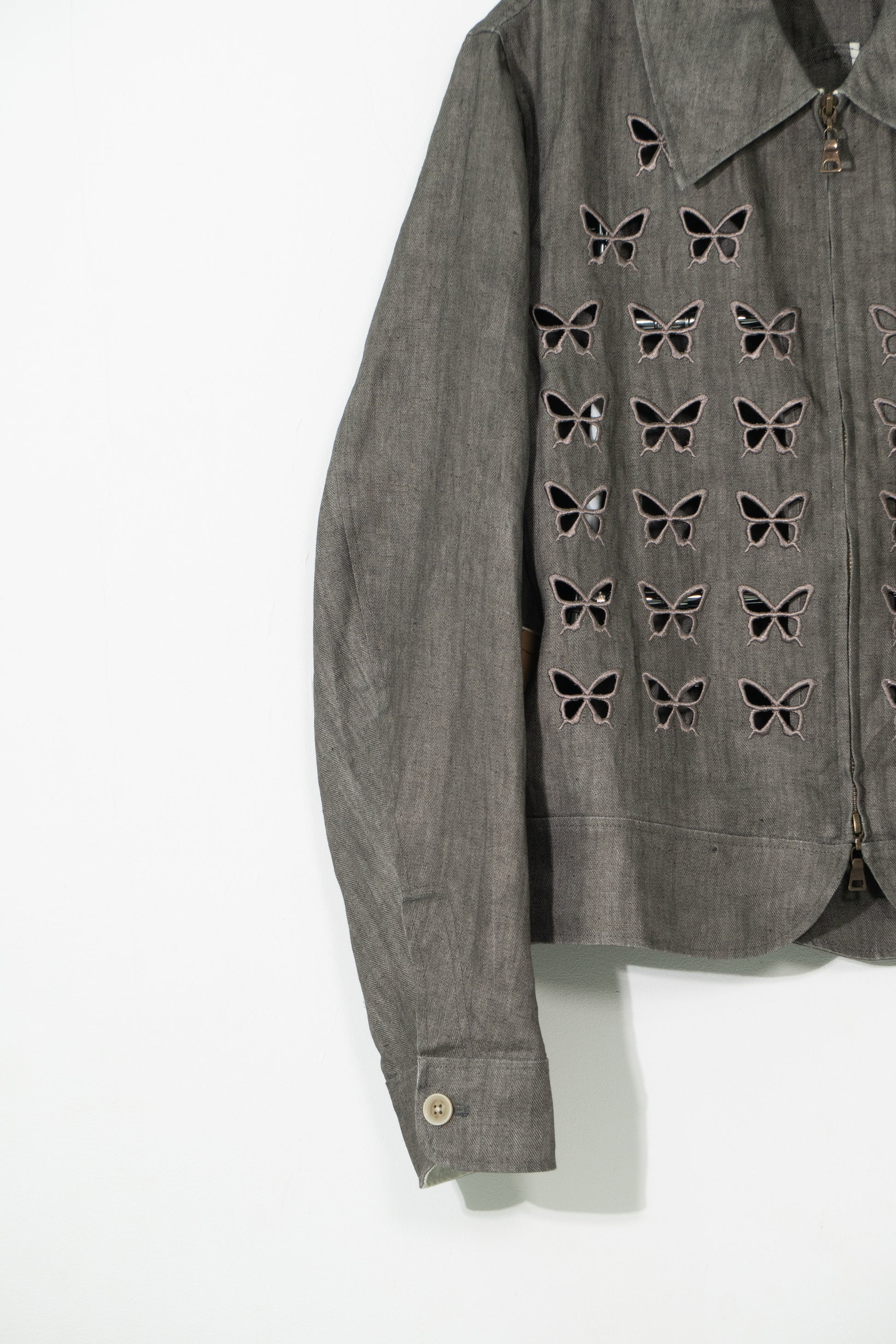Ink-Dyed Butterfly Embroidered Jacket