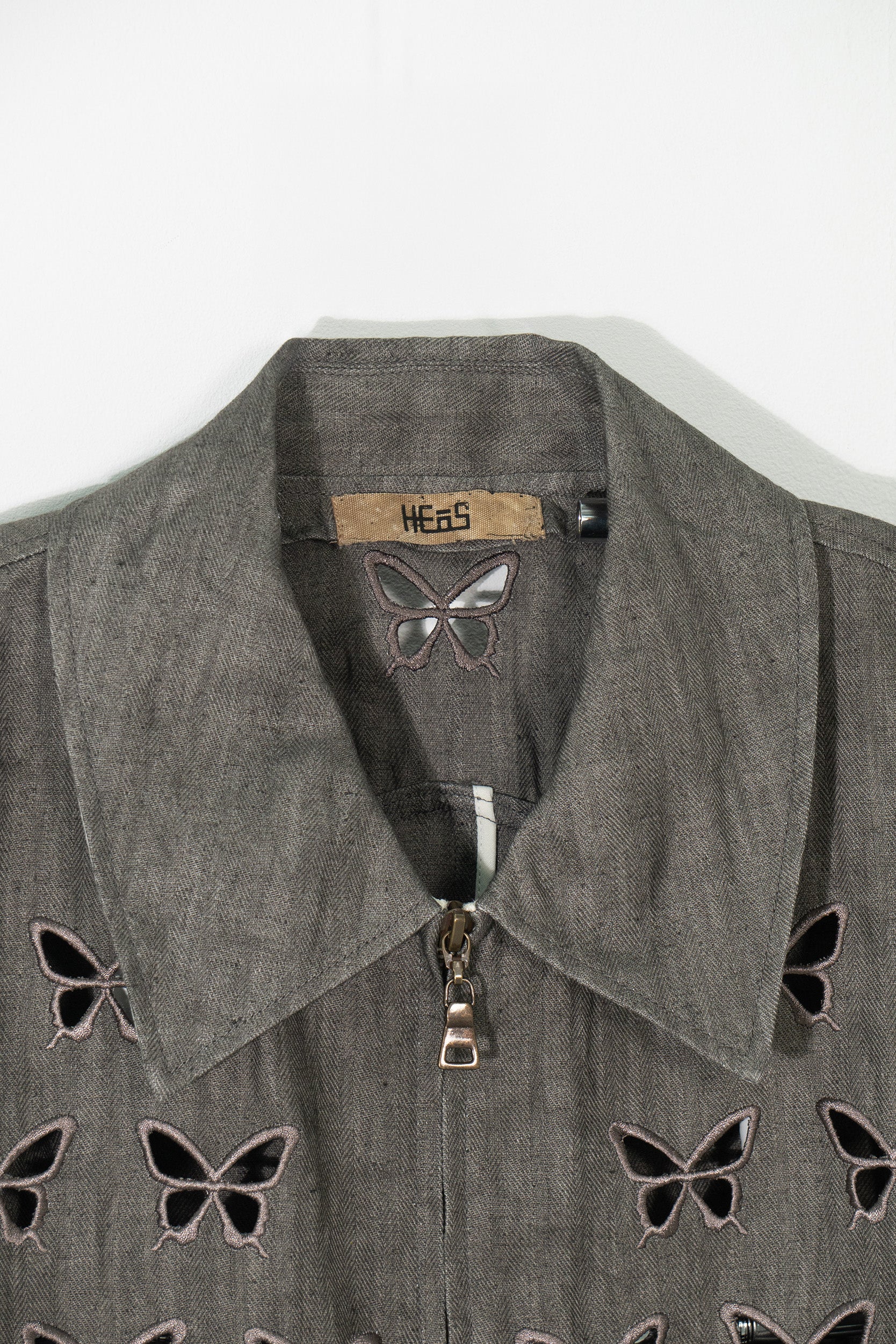 Ink-Dyed Butterfly Embroidered Jacket