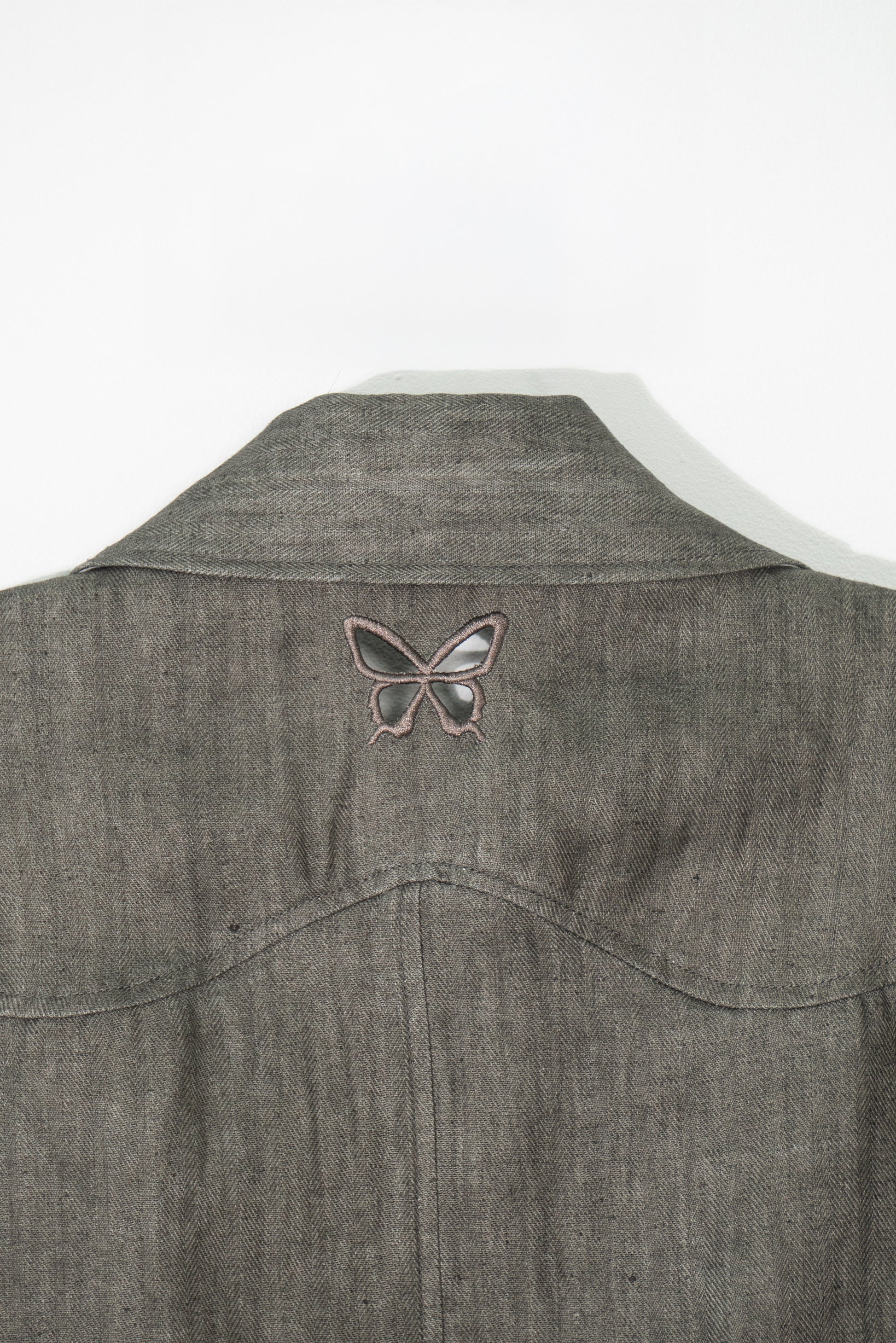 Ink-Dyed Butterfly Embroidered Jacket