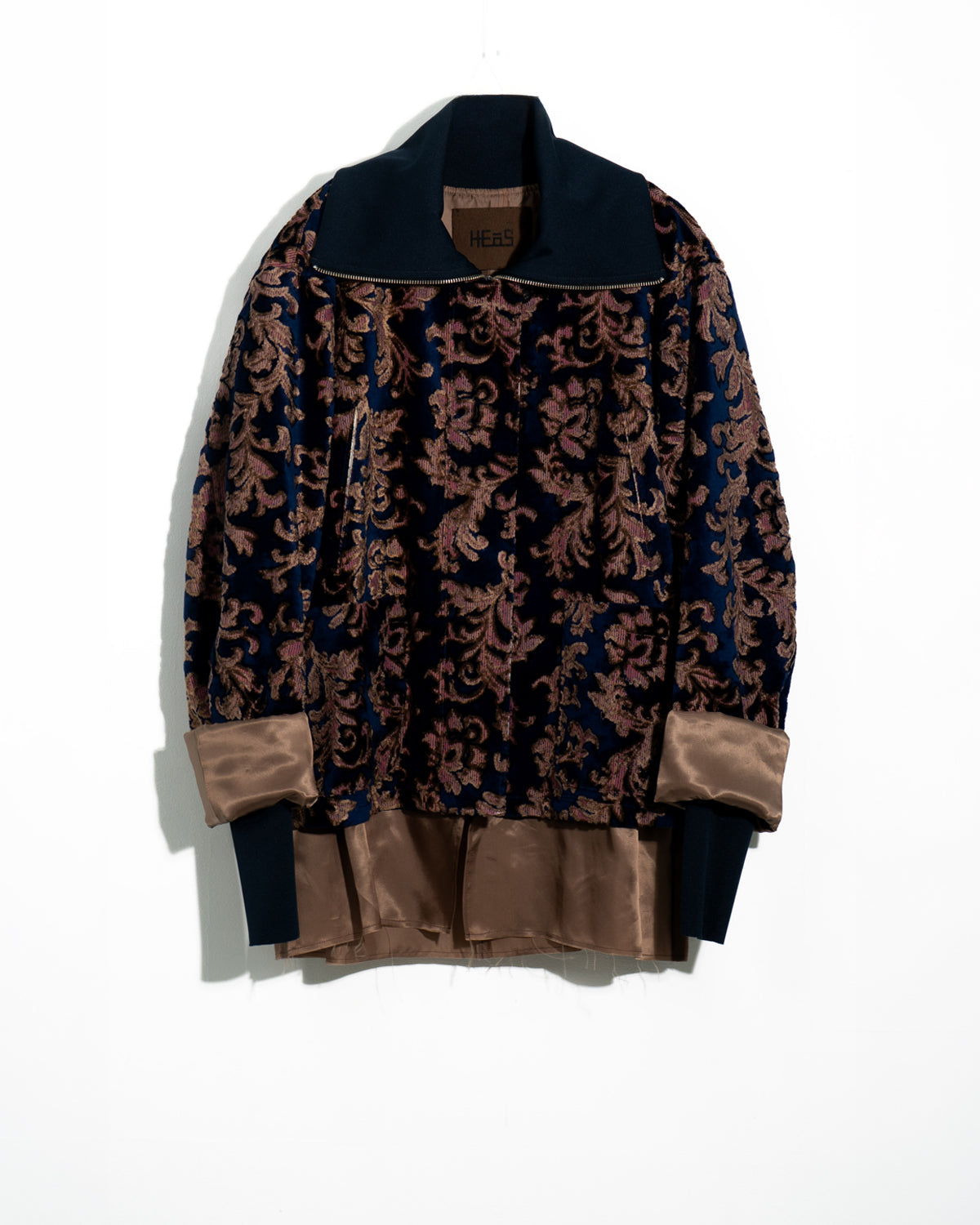 Layered Ribbed Blouson