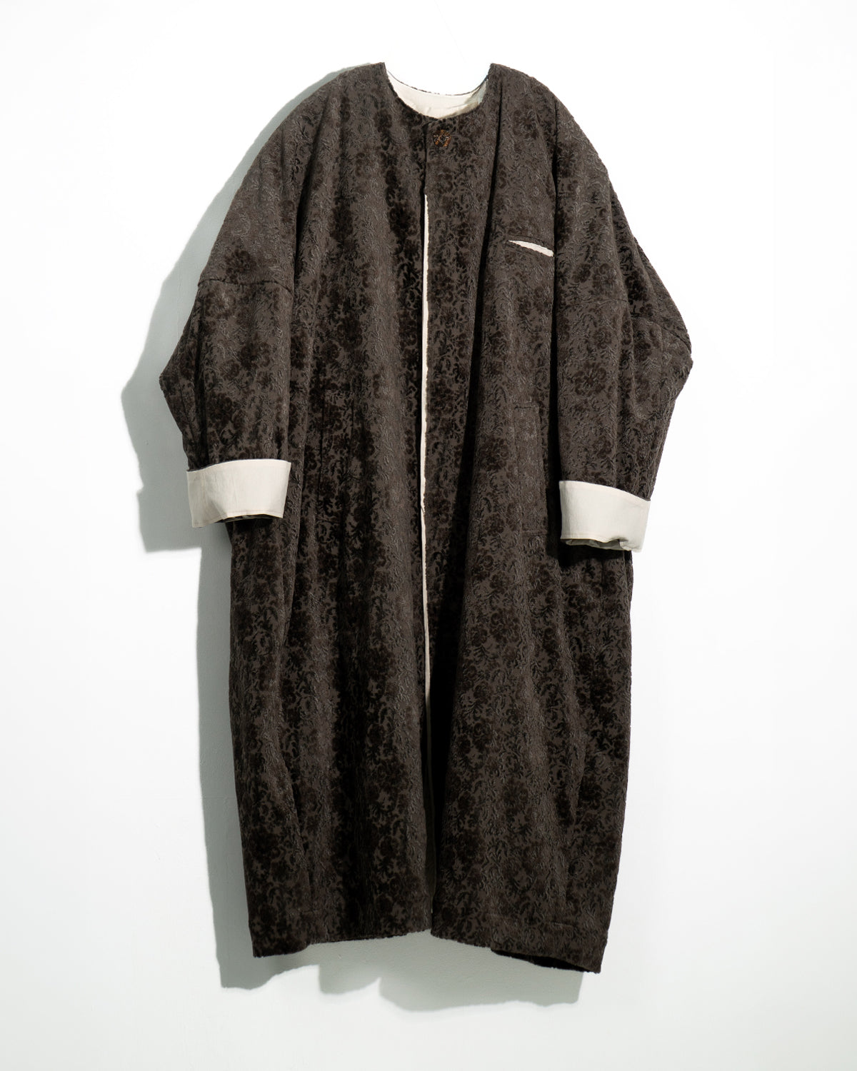Reversible Collarless Coat