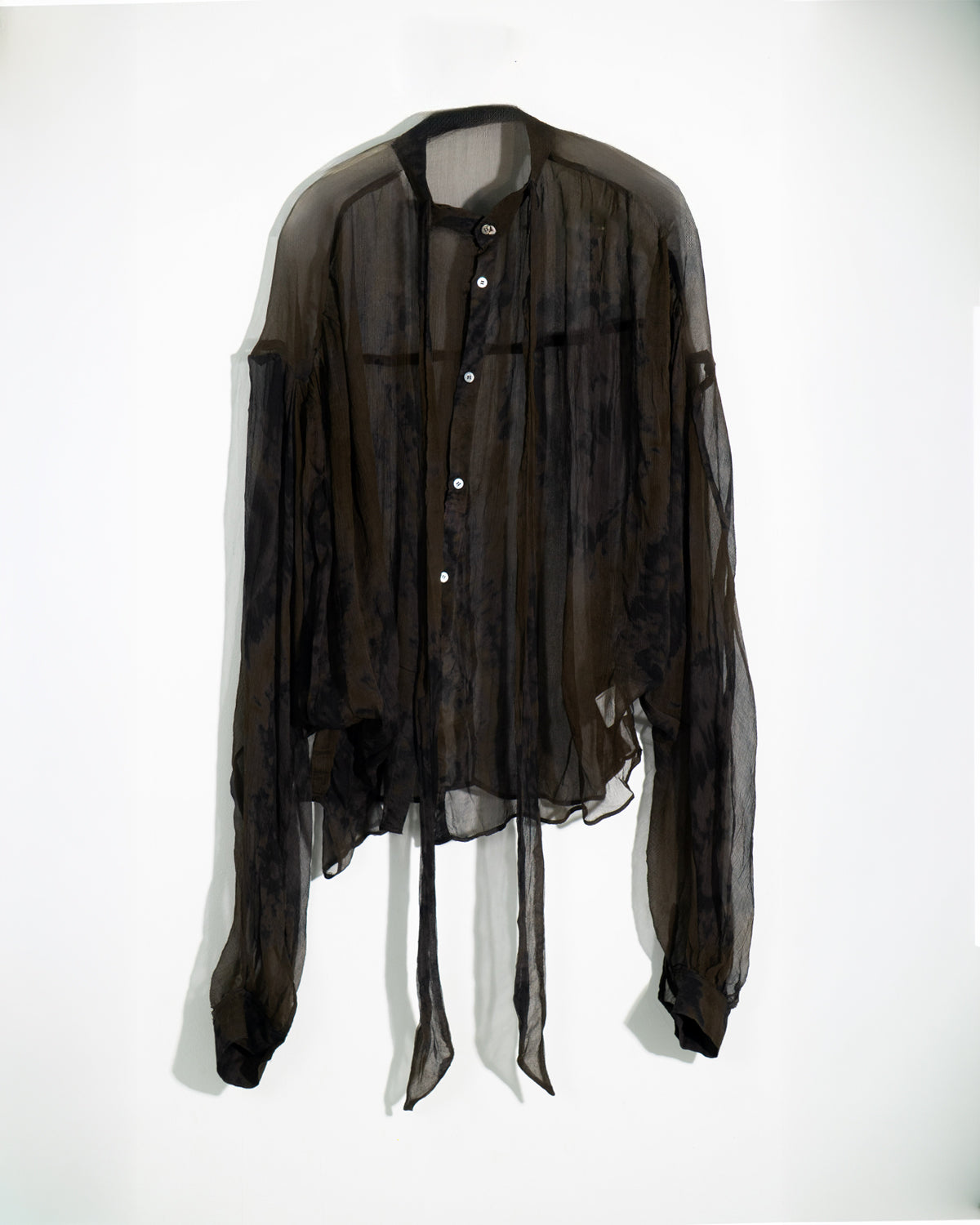 Silk Dolman-Sleeve Shirt