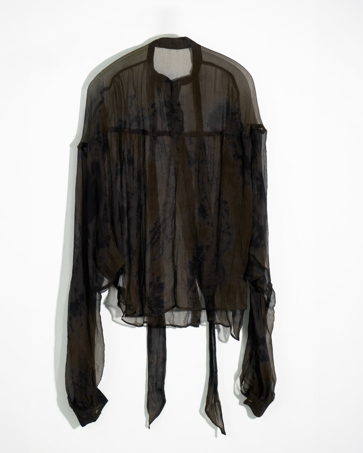 Silk Dolman-Sleeve Shirt