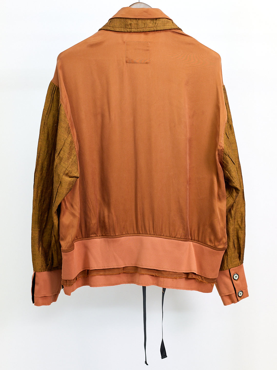 Layered Collar Tie Coach Jacket