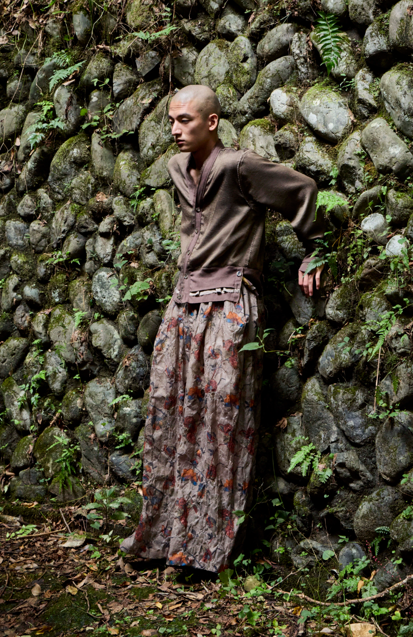 HJSS-PT002 Print Wool Pants