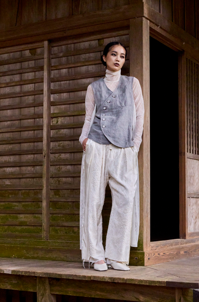 HJSS-VS001 Charcoal Dyeing Vest